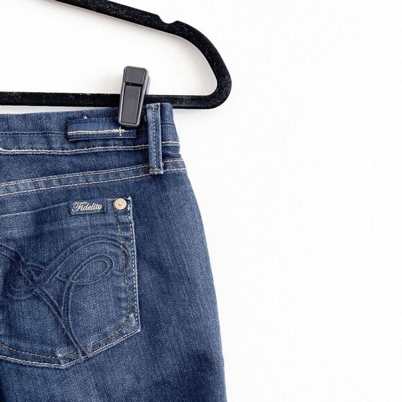 Fidelity Denim Womens Japan Rose Viper Rinse Bootcut Denim Jeans Blue Size 28 - Picture 4 of 11